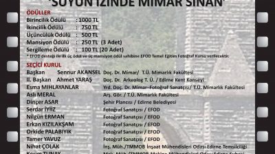 “Suyun İzinde Mimar Sinan” FOTOĞRAF YARIŞMASI