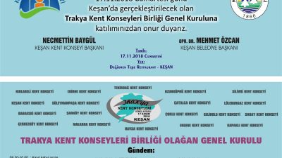 TRAKYA KENT KONSEYLERİ KEŞAN’DA