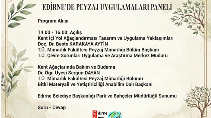 KENT PEYZAJ VE BİTKİ BUDAMA TOPLANTI RAPORU